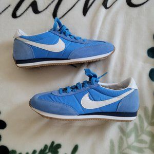 Nike Women's Oceania Blue Nylon Suede Sneakers (Retro)